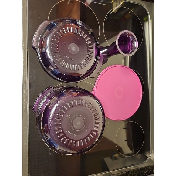 Tupperware Microwave Stack Cooker Starter Set New Purple - Picture 3 of 12